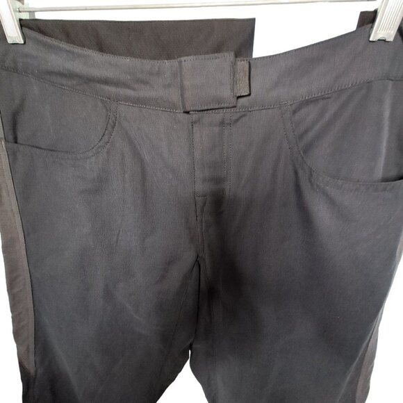 NEW Patagonia Black w/Gray Trim Sender Capris Size 8 - Picture 3 of 6